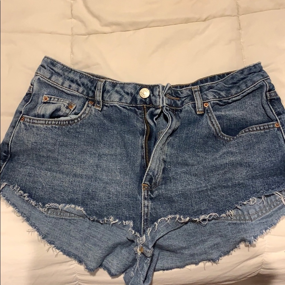 Top shop jean shorts